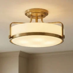 Abstands-Deckenlampe Harper, Ø 36,6cm, altmessing