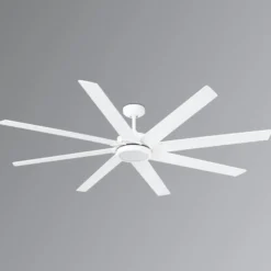 Achtflügeliger LED-Deckenventilator Century weiß