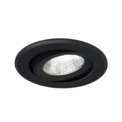 Agon Round LED-Einbaustrahler 3.000K 40° schwarz