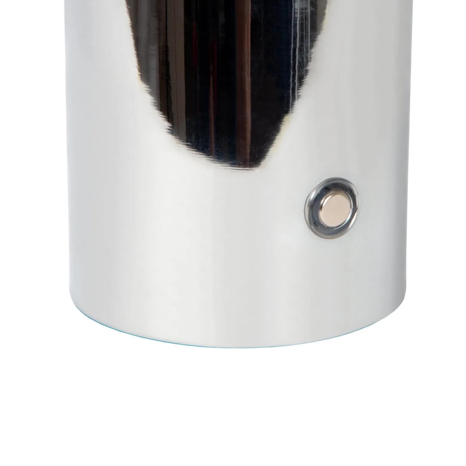 Akku-Tischlampe Vivo, chromfarben, Höhe 22 cm, Metall