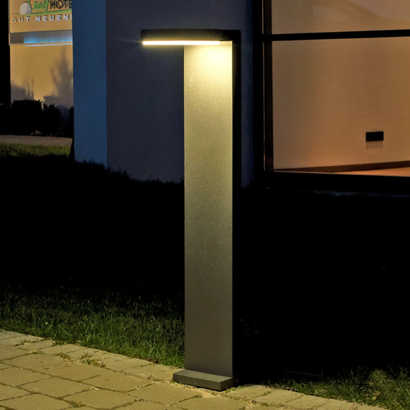Aluminium-LED-Wegeleuchte Tamar in Anthrazit