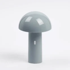 Aluminor Capsule LED-Tischlampe, mobil, grau