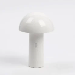 Aluminor Capsule LED-Tischlampe, mobil, weiß