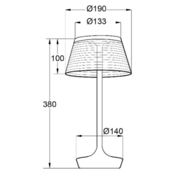 Aluminor La Petite Lampe LED-Tischlampe, gelb