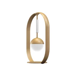 Aluminor Tamara Design-Tischleuchte, gold/weiß