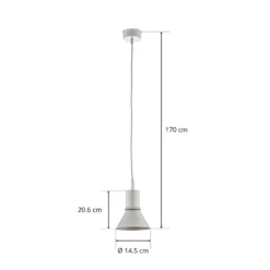 Anglepoise Type 80 Hängeleuchte, nebelgrau
