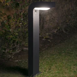 Anthrazitfarbene Wegeleuchte KLAMP