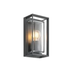 Arcchio Außenwandleuchte Ismera, anthrazit, IP65, Sensor