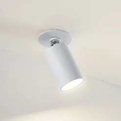 Arcchio Davin Einbaustrahler, Zylinder, weiß