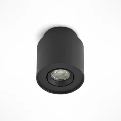 Arcchio Deckenlampe Walisa, Ø 10 cm, schwarz, Metall, GU10
