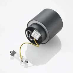Arcchio Deckenlampe Walisa, Ø 10 cm, schwarz, Metall, GU10