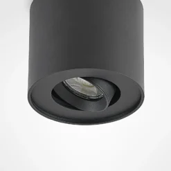 Arcchio Deckenlampe Walisa, Ø 10 cm, schwarz, Metall, GU10