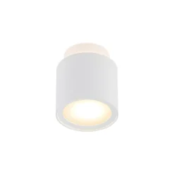 Arcchio Deckenlampe Walisa, Ø 10 cm, weiß, Diffusor, GU10