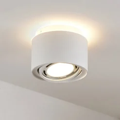 Arcchio Deckenlampe Walisa, Ø 15 cm, weiß, Metall, GU10