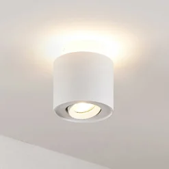 Arcchio Deckenlampe Walisa, Ø 10 cm, weiß, Metall, GU10