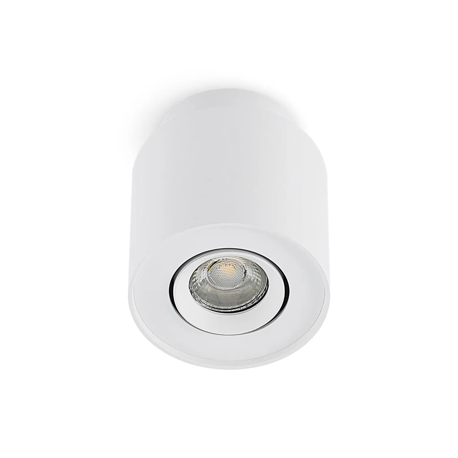 Arcchio Deckenlampe Walisa, Ø 10 cm, weiß, Metall, GU10