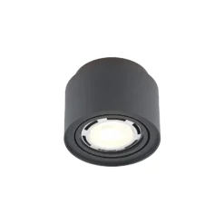 Arcchio Deckenlampe Walisa, rund, schwarz, Alu, 3er-Set