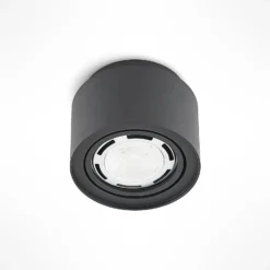 Arcchio Deckenlampe Walisa, rund, schwarz, Alu, 3er-Set