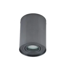 Arcchio Deckenspot Jolina, rund, gunmetal, 13 cm, Metall