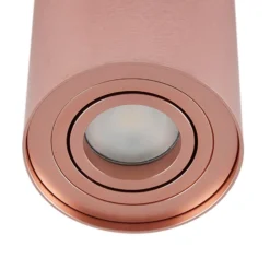 Arcchio Deckenspot Jolina, rund, kupfer, 13 cm, Metall
