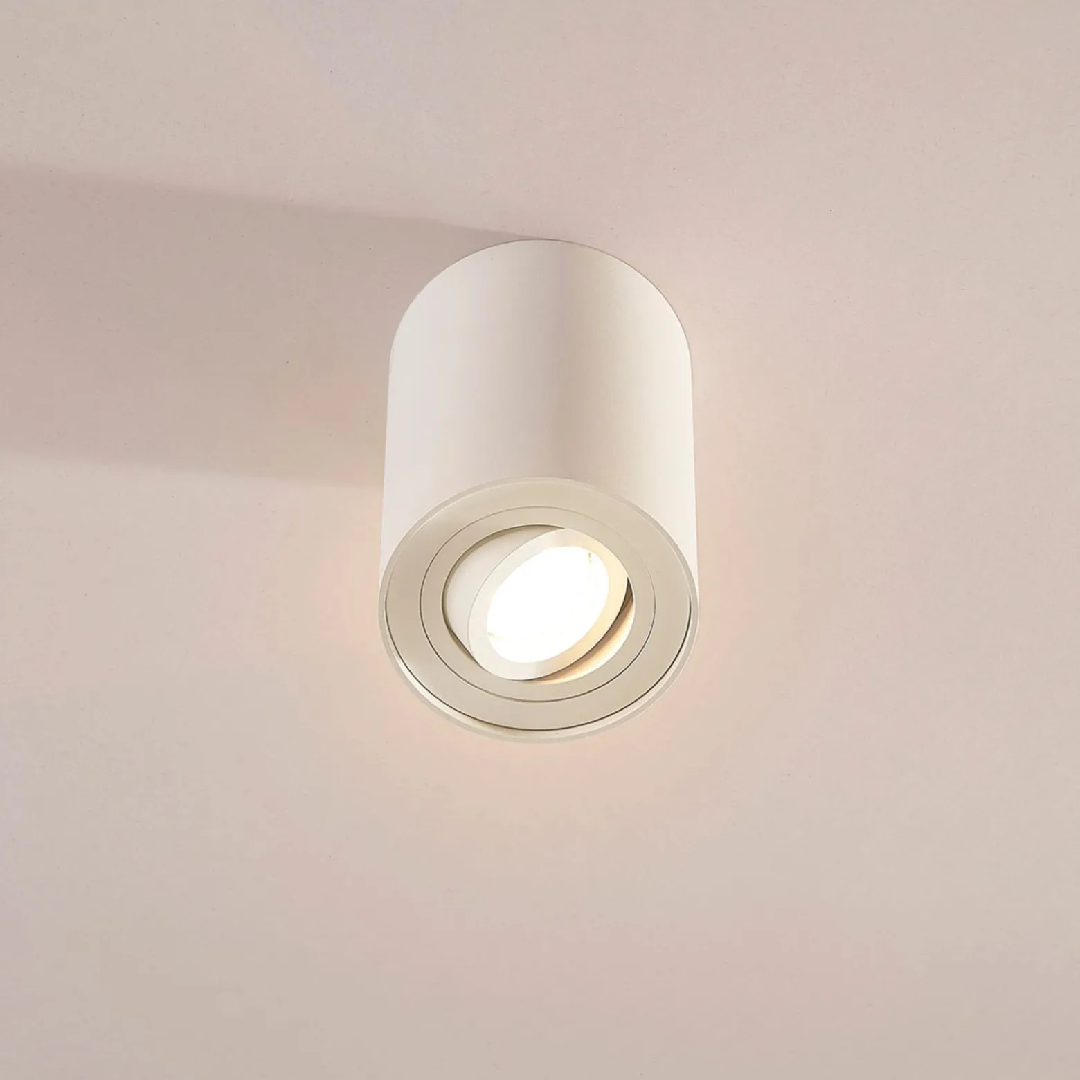 Arcchio Deckenspot Jolina, rund, weiß, 13 cm, Metall