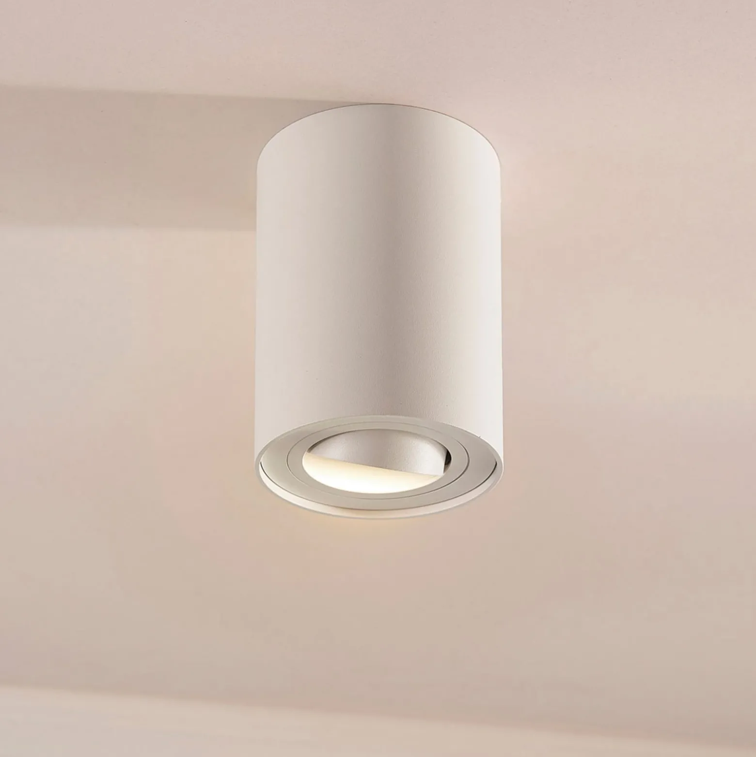 Arcchio Deckenspot Jolina, rund, weiß, 13 cm, Metall