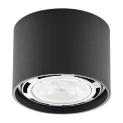 Arcchio Deckenstrahler Mabel, Ø 12 cm, grau, Metall, GU10