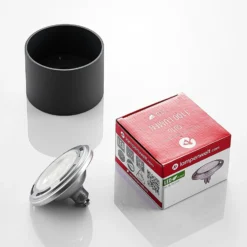 Arcchio Deckenstrahler Mabel, Ø 12 cm, grau, Metall, GU10