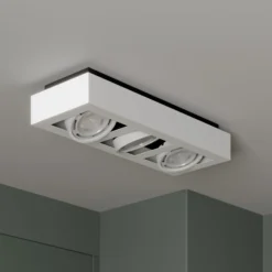 Arcchio Deckenstrahler Ronka, 50 cm, 3-flammig, weiß, GU10