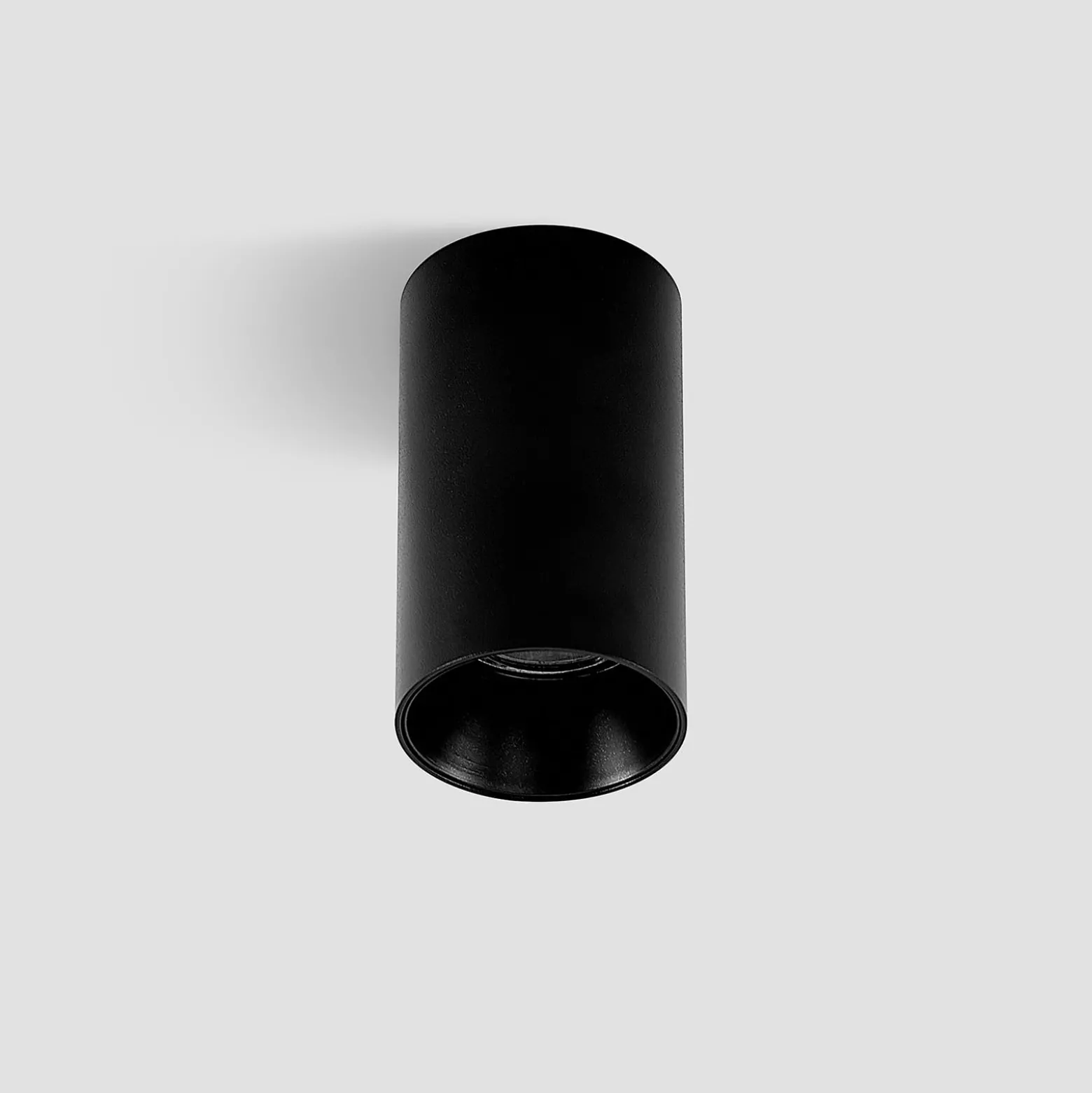 Arcchio Downlight Brinja, schwarz, Metall, Ø 6cm, rund, GU10