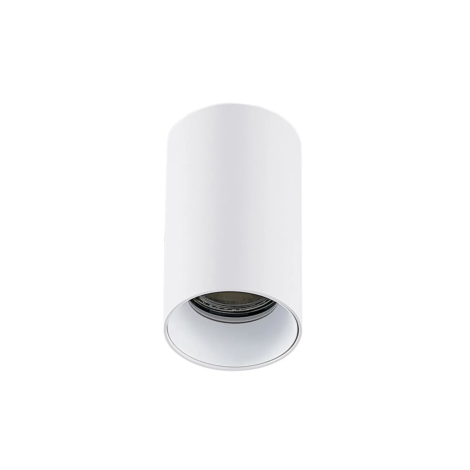 Arcchio Downlight Brinja, weiß, Metall, Ø 6 cm, rund, GU10