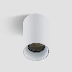 Arcchio Downlight Brinja, weiß, Metall, Ø 6 cm, rund, GU10