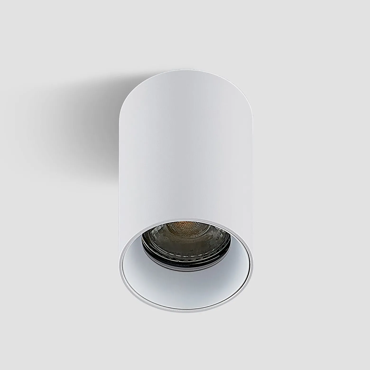 Arcchio Downlight Brinja, weiß, Metall, Ø 6 cm, rund, GU10