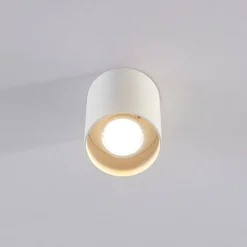Arcchio Downlight Carson, Höhe 10 cm, weiß, Aluminium