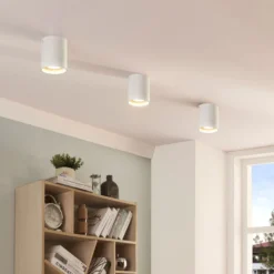 Arcchio Downlight Carson, Höhe 10 cm, weiß, Aluminium