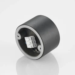 Arcchio Downlight Nieva, G9, schwarz, rund, Ø 10cm, Metall