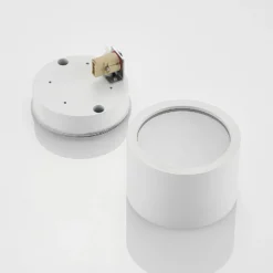 Arcchio Downlight Nieva, G9, weiß, rund, Ø 10cm, Metall