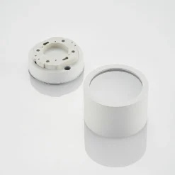 Arcchio Downlight Nieva, GX53, weiß, rund, Ø 10cm, Metall