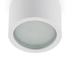 Arcchio Downlight Nieva, GX53, weiß, rund, Ø 10cm, Metall