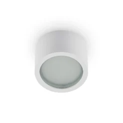 Arcchio Downlight Nieva, GX53, weiß, rund, Ø 10cm, Metall