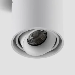 Arcchio Downlight Walza, weiß, Metall, Ø 9 cm, GU10