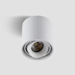 Arcchio Downlight Walza, weiß, Metall, Ø 9 cm, GU10