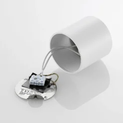 Arcchio Downlight Walza, weiß, Metall, Ø 9 cm, GU10