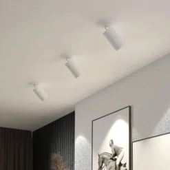Arcchio Einbaustrahler Davin, weiß, Zylinder, 2er-Set