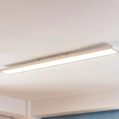 Arcchio Enora LED-Panel, 5500lm, weiß, Metall, 119,5 cm