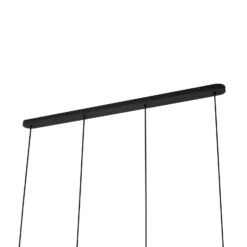 Arcchio Hängelampe Cosmina, 4-flammig, Länge 120 cm, schwarz