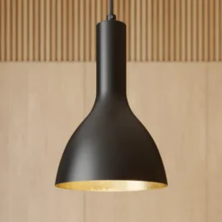 Arcchio Hängelampe Cosmina, 1-flammig, schwarz, Metall