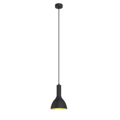 Arcchio Hängelampe Cosmina, 1-flammig, schwarz, Metall