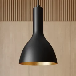 Arcchio Hängelampe Cosmina, 1-flammig, schwarz, Metall