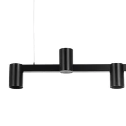Arcchio Hängeleuchte Brinja, schwarz, 120 cm, 5-flg., GU10